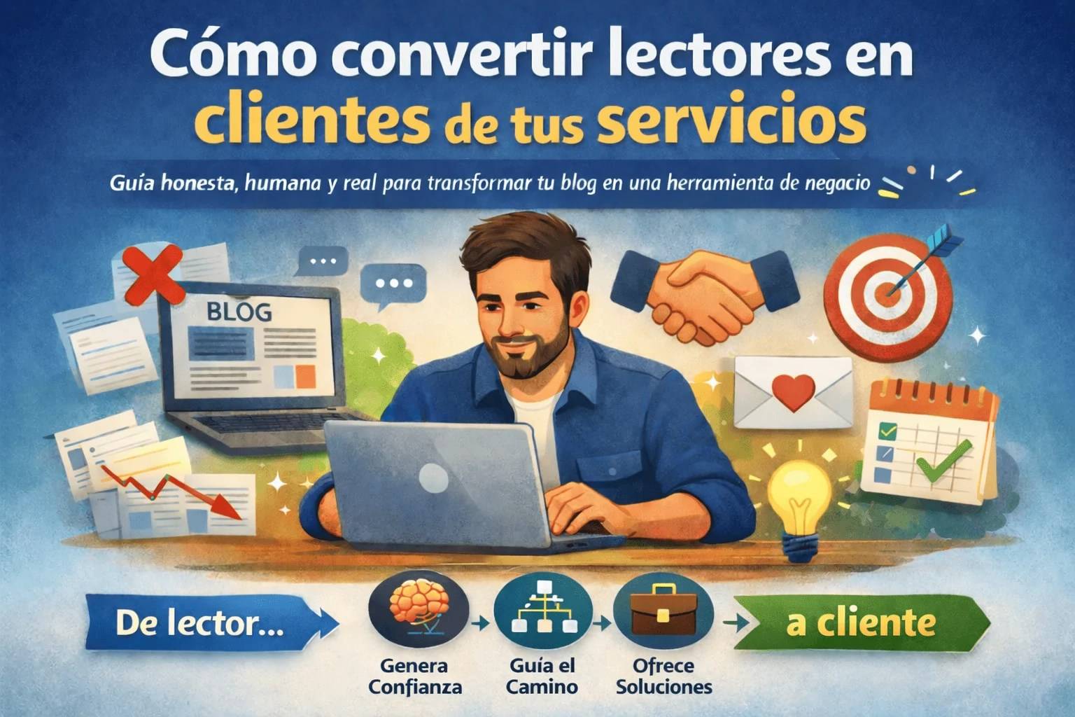 Cómo convertir lectores en clientes de tus servicios
