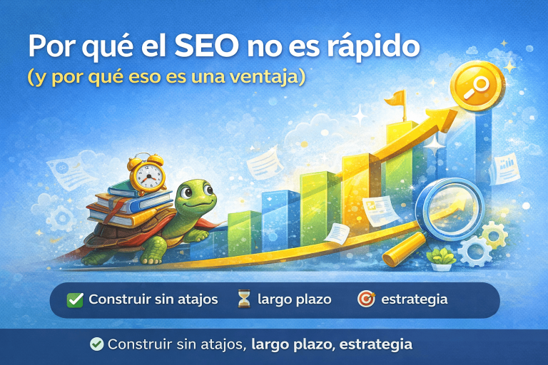 Por qué el SEO no es rápido (y por qué eso es una ventaja)